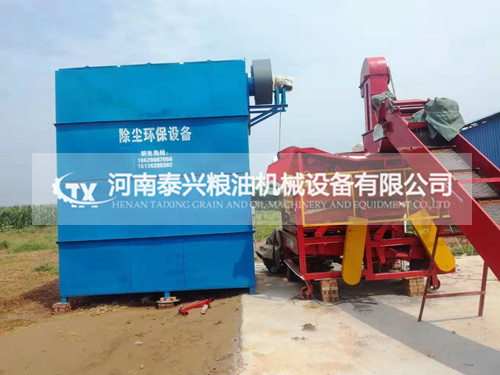 河南大型玉米脫粒機(jī)組安裝案例